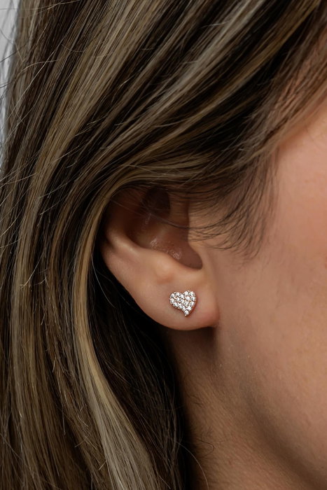 Heliophilia Silver Pendientes de Plata de Ley 925 con Oro Rosa y Circón NRZ999471 Heliophilia Silver Pendientes de Plata de Ley 925 con Oro Rosa y Circón NRZ999471